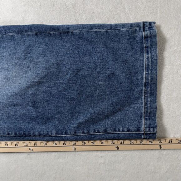 Vici High Rise Wide Leg Cropped Jeans Womens Sz 29 Medium Wash - Picture 10 of 11